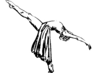 Sticker Custom Preview Image #054010 Entertainment Dance Brush Stroke Dancer38