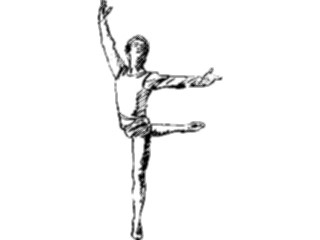 Sticker Custom Preview Image #054011 Entertainment Dance Brush Stroke Dancer39