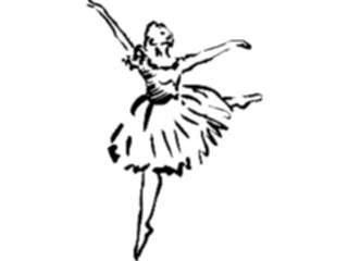 Sticker Custom Preview Image #054012 Entertainment Dance Brush Stroke Dancer40