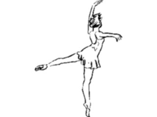 Sticker Custom Preview Image #054013 Entertainment Dance Brush Stroke Dancer41