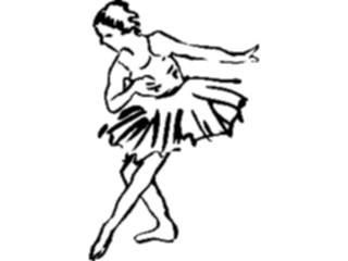 Sticker Custom Preview Image #054014 Entertainment Dance Brush Stroke Dancer42