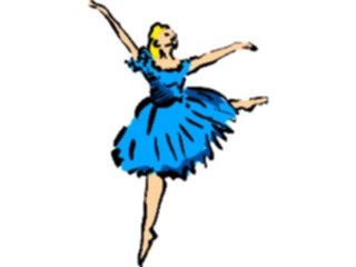 Sticker Custom Preview Image #054017 Entertainment Dance Brush Stroke Dancer45