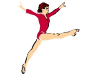 Sticker Custom Preview Image #054020 Entertainment Dance Brush Stroke Dancer48