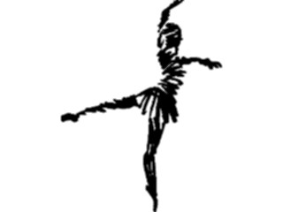 Sticker Custom Preview Image #054021 Entertainment Dance Brush Stroke Dancer49
