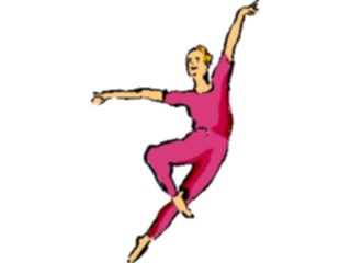 Sticker Custom Preview Image #054027 Entertainment Dance Brush Stroke Dancer55