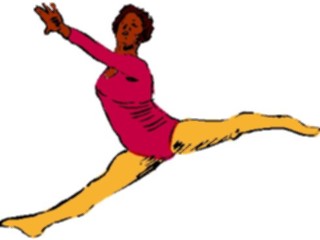 Sticker Custom Preview Image #054028 Entertainment Dance Brush Stroke Dancer56