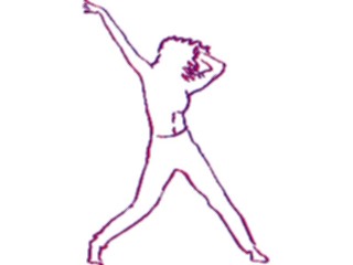 Sticker Custom Preview Image #054030 Entertainment Dance Brush Stroke Dancer58