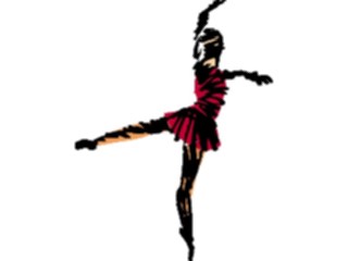 Sticker Custom Preview Image #054031 Entertainment Dance Brush Stroke Dancer59