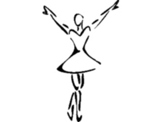 Sticker Custom Preview Image #054032 Entertainment Dance Brush Stroke Dancer60