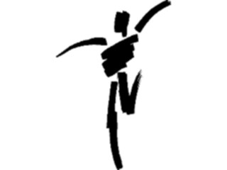 Sticker Custom Preview Image #054033 Entertainment Dance Brush Stroke Dancer61