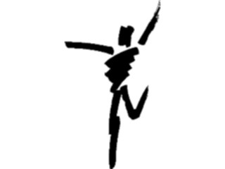 Sticker Custom Preview Image #054034 Entertainment Dance Brush Stroke Dancer62