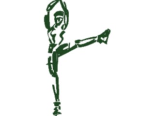 Sticker Custom Preview Image #054038 Entertainment Dance Brush Stroke Dancer66