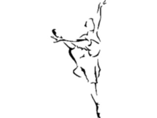 Sticker Custom Preview Image #054040 Entertainment Dance Brush Stroke Dancer68