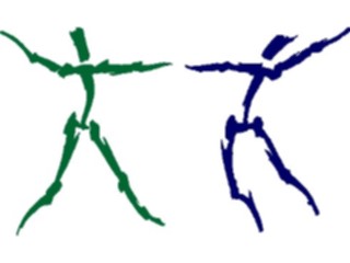 Sticker Custom Preview Image #054042 Entertainment Dance Brush Stroke Dancers2