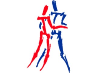 Sticker Custom Preview Image #054043 Entertainment Dance Brush Stroke Dancers3