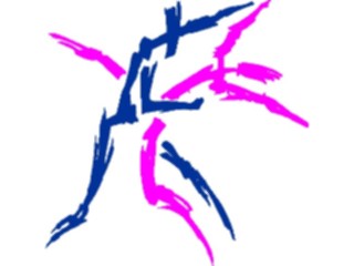 Sticker Custom Preview Image #054044 Entertainment Dance Brush Stroke Dancers4