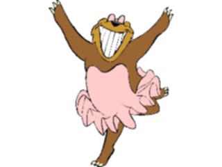 Sticker Custom Preview Image #054103 Entertainment Dance Images Ballet Bear1