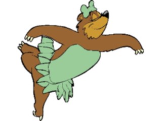 Sticker Custom Preview Image #054107 Entertainment Dance Images Ballet Bear5