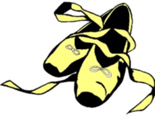 Sticker Custom Preview Image #054117 Entertainment Dance Images Ballet Slippers1