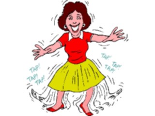 Sticker Custom Preview Image #054198 Entertainment Dance Images Dancer Tap2