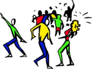 Sticker Custom Preview Image #054293 Entertainment Dance Images Dancing Crowd