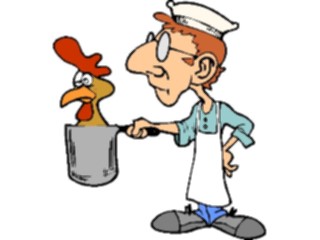 Sticker Custom Preview Image #054517 Entertainment Dining Chef Chickenin Pot