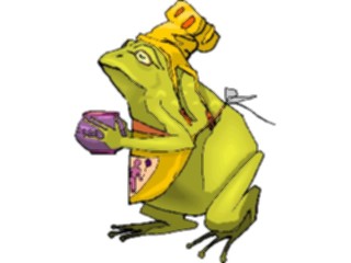 Sticker Custom Preview Image #054521 Entertainment Dining Chef Frog2