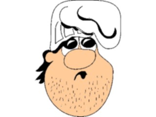 Sticker Custom Preview Image #054522 Entertainment Dining Chef Hairy