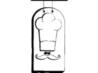 Sticker Custom Preview Image #054543 Entertainment Dining Chef Sign