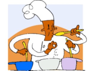 Sticker Custom Preview Image #054545 Entertainment Dining Chefwith4 Arms1
