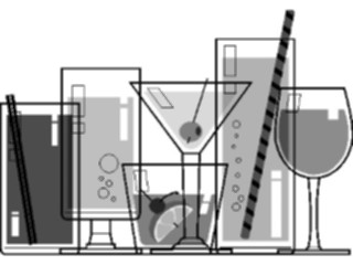 Sticker Custom Preview Image #054556 Entertainment Dining Cocktail Glasses