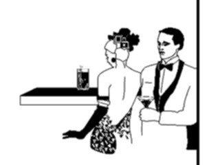 Sticker Custom Preview Image #054559 Entertainment Dining Coupleat Bar