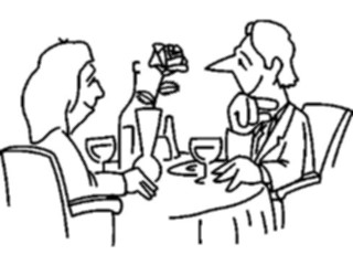 Sticker Custom Preview Image #054568 Entertainment Dining Couple Dining06