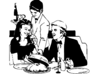 Sticker Custom Preview Image #054570 Entertainment Dining Couple Dining08