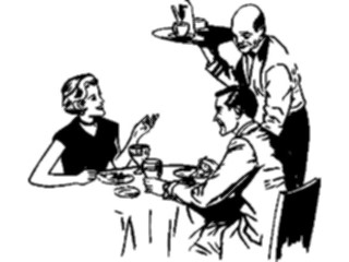 Sticker Custom Preview Image #054571 Entertainment Dining Couple Dining09
