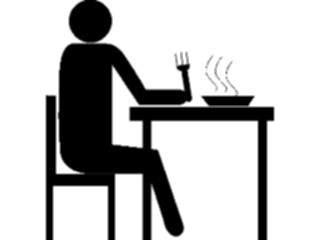 Sticker Custom Preview Image #054605 Entertainment Dining Dining Alone01