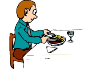 Sticker Custom Preview Image #054606 Entertainment Dining Dining Alone02