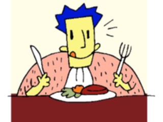 Sticker Custom Preview Image #054610 Entertainment Dining Dining Alone06
