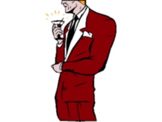 Sticker Custom Preview Image #054656 Entertainment Dining Man Holding Drink