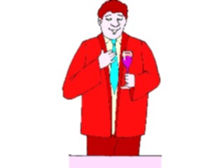 Sticker Custom Preview Image #054657 Entertainment Dining Man Holding Drink2