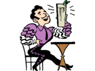 Sticker Custom Preview Image #054659 Entertainment Dining Man Margarita