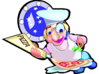 Sticker Custom Preview Image #054679 Entertainment Dining Pizza Chef Astronaut