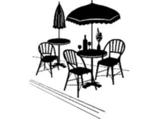 Sticker Custom Preview Image #054693 Entertainment Dining Sidewalk Cafe