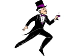 Sticker Custom Preview Image #054702 Entertainment Dining Toasting Man