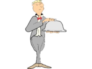 Sticker Custom Preview Image #054706 Entertainment Dining Waiter01