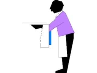 Sticker Custom Preview Image #054710 Entertainment Dining Waiter05