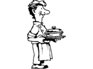 Sticker Custom Preview Image #054714 Entertainment Dining Waiter09