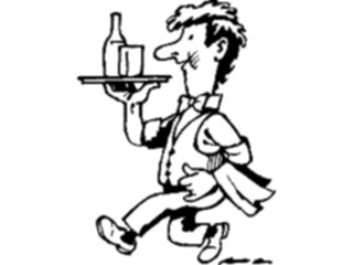 Sticker Custom Preview Image #054715 Entertainment Dining Waiter10