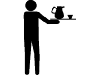 Sticker Custom Preview Image #054719 Entertainment Dining Waiter14