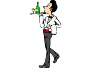 Sticker Custom Preview Image #054721 Entertainment Dining Waiter16